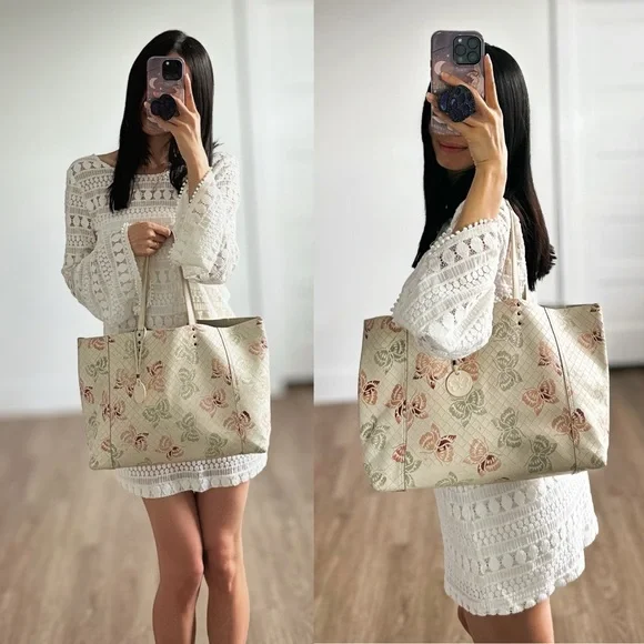 ✨Authentic BOTTEGA VENETA Intrecciatomirage Butterfly Leather Tote Bag Cream - Picture 16 of 16